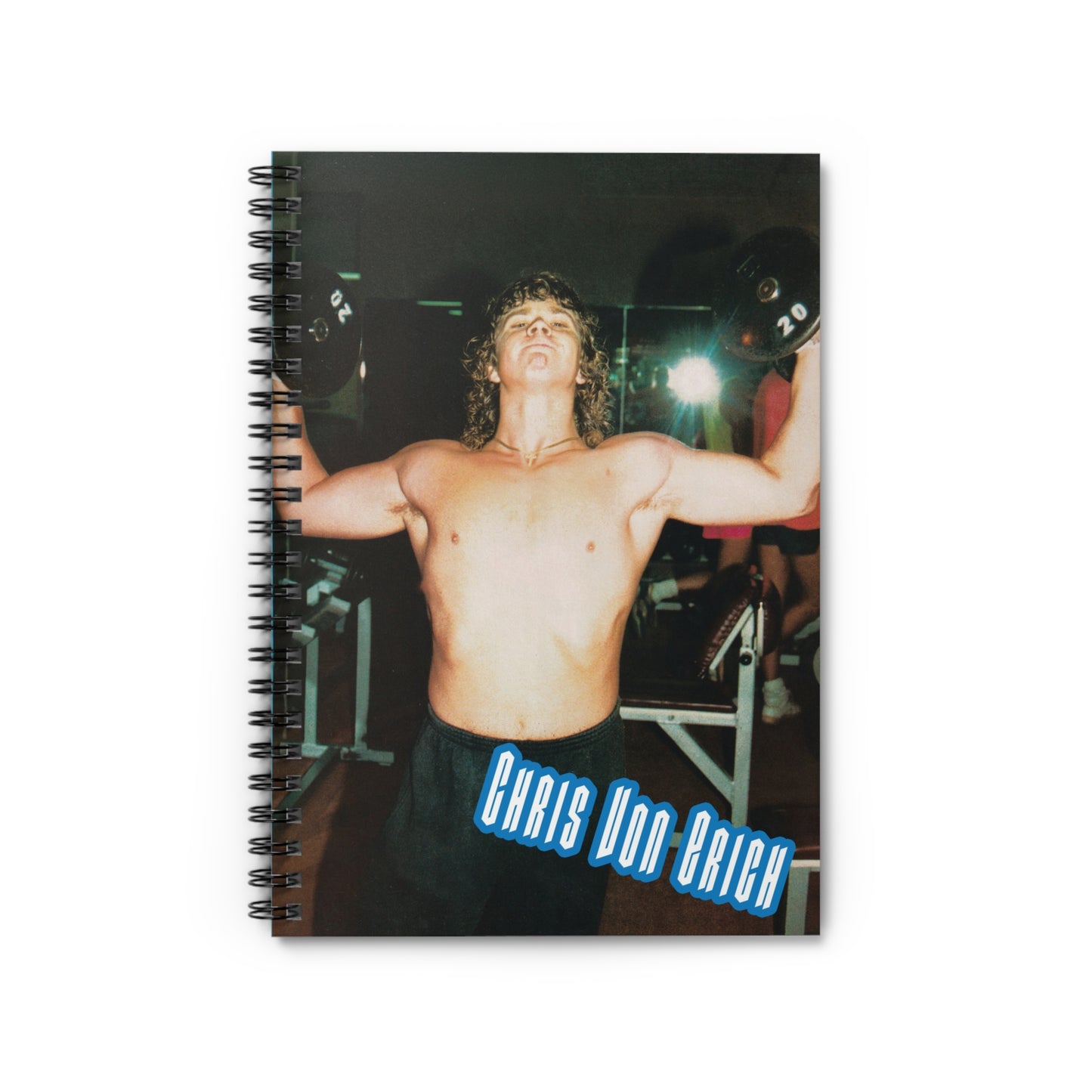 Chris Von Erich Spiral Lined Notebook