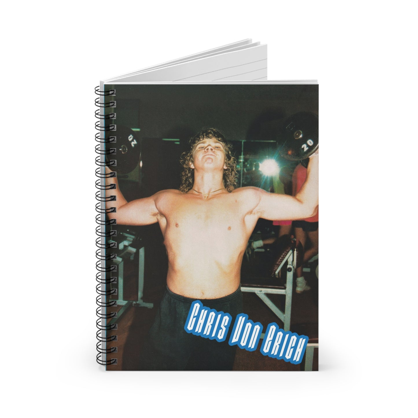 Chris Von Erich Spiral Lined Notebook