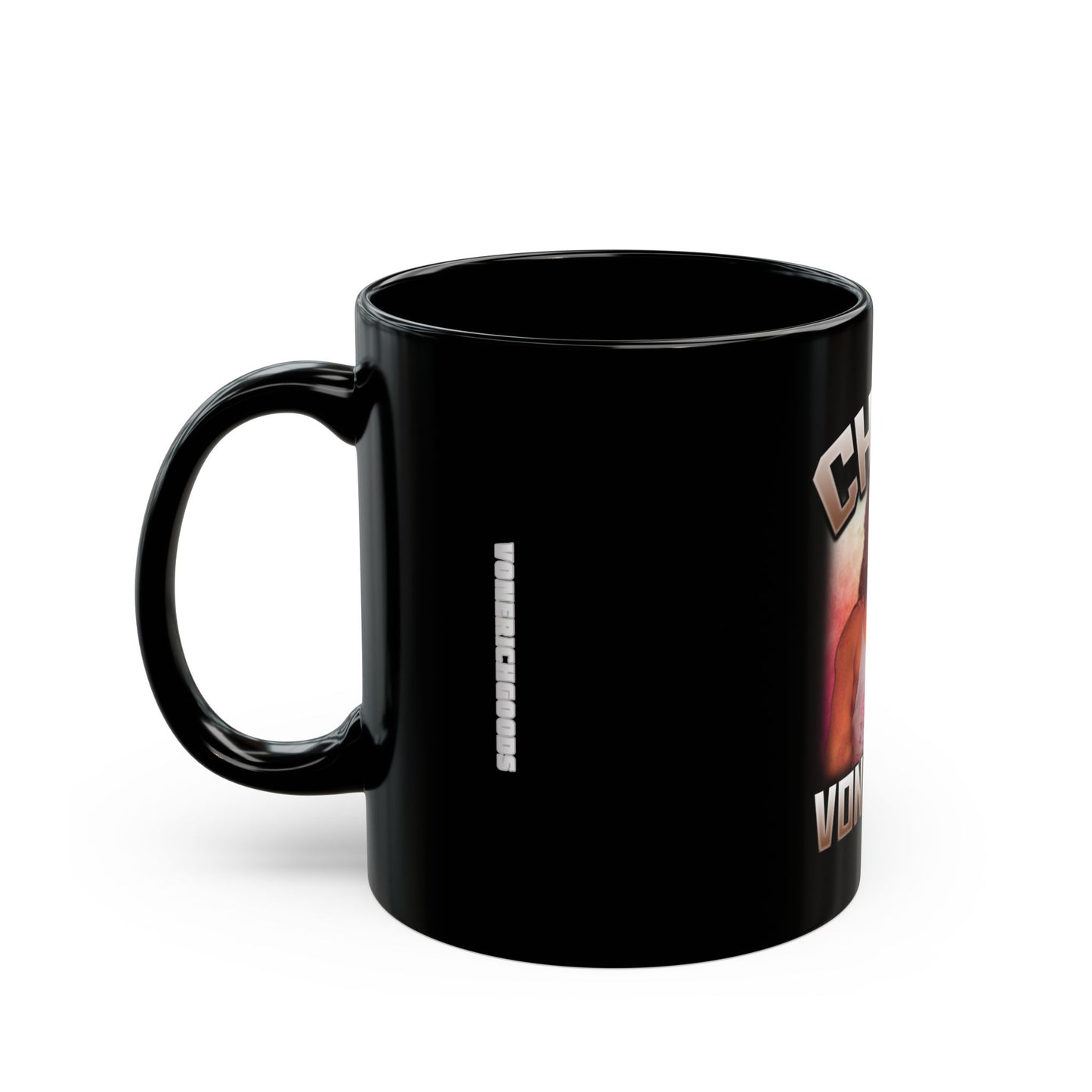 Chris Von Erich Wrestling Black Coffee Cup Mug