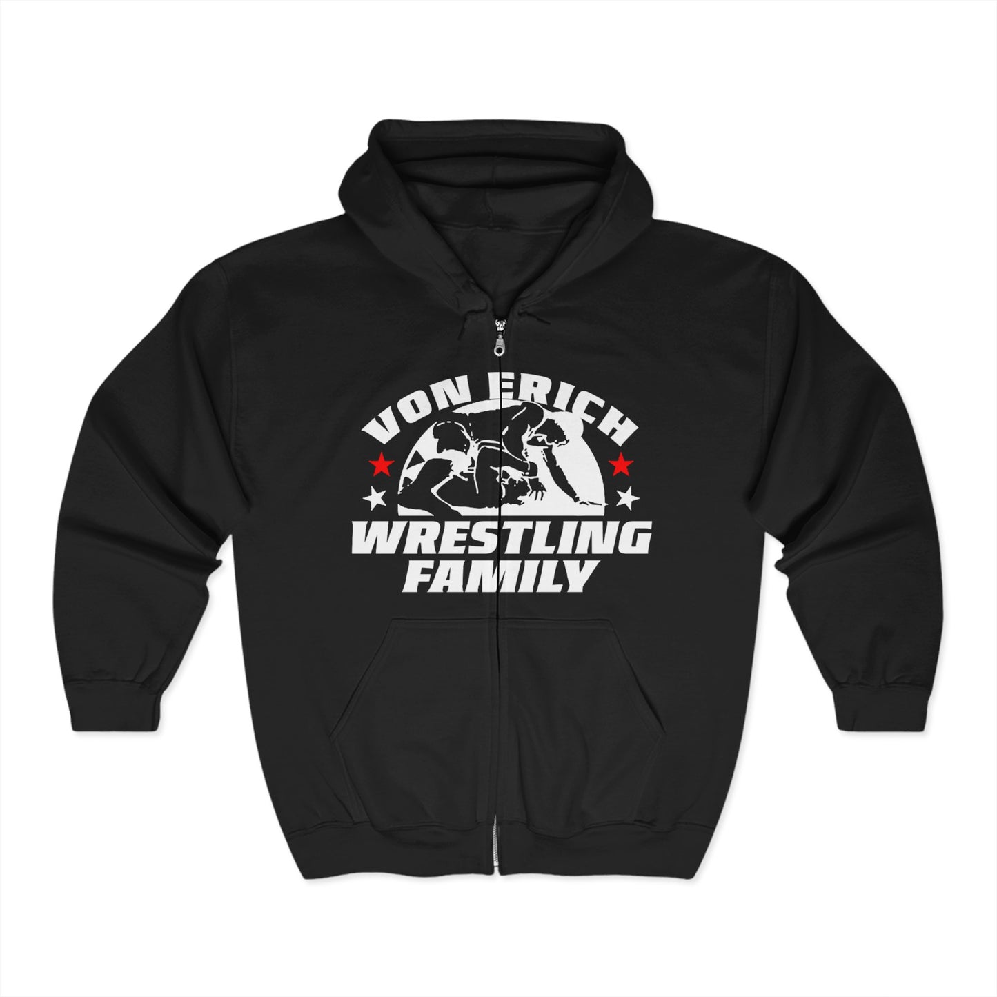 Von Erich Wrestling Family Zip Hoodie - Unisex Heavy Blend™ Sweatshirt