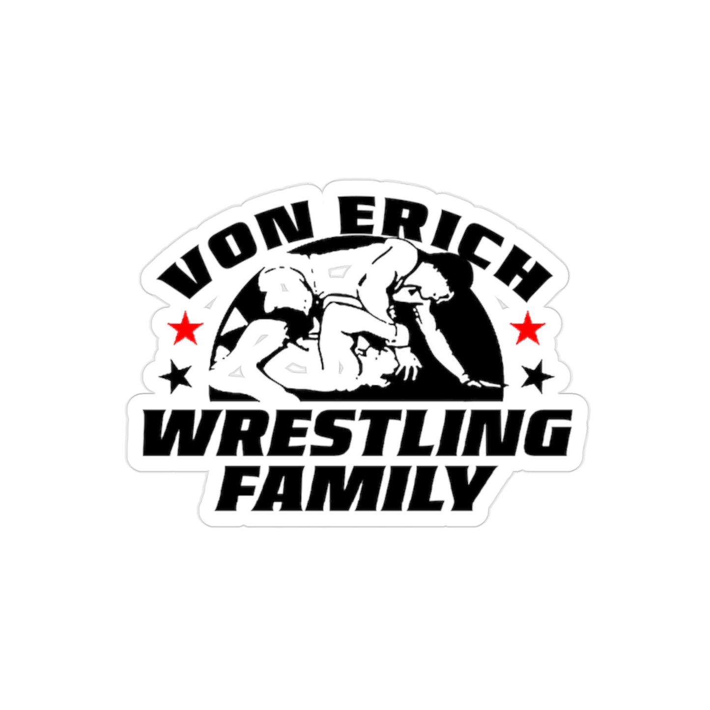 Transparent Von Erich Wrestling Family Logo Die-Cut Outdoor Sticker