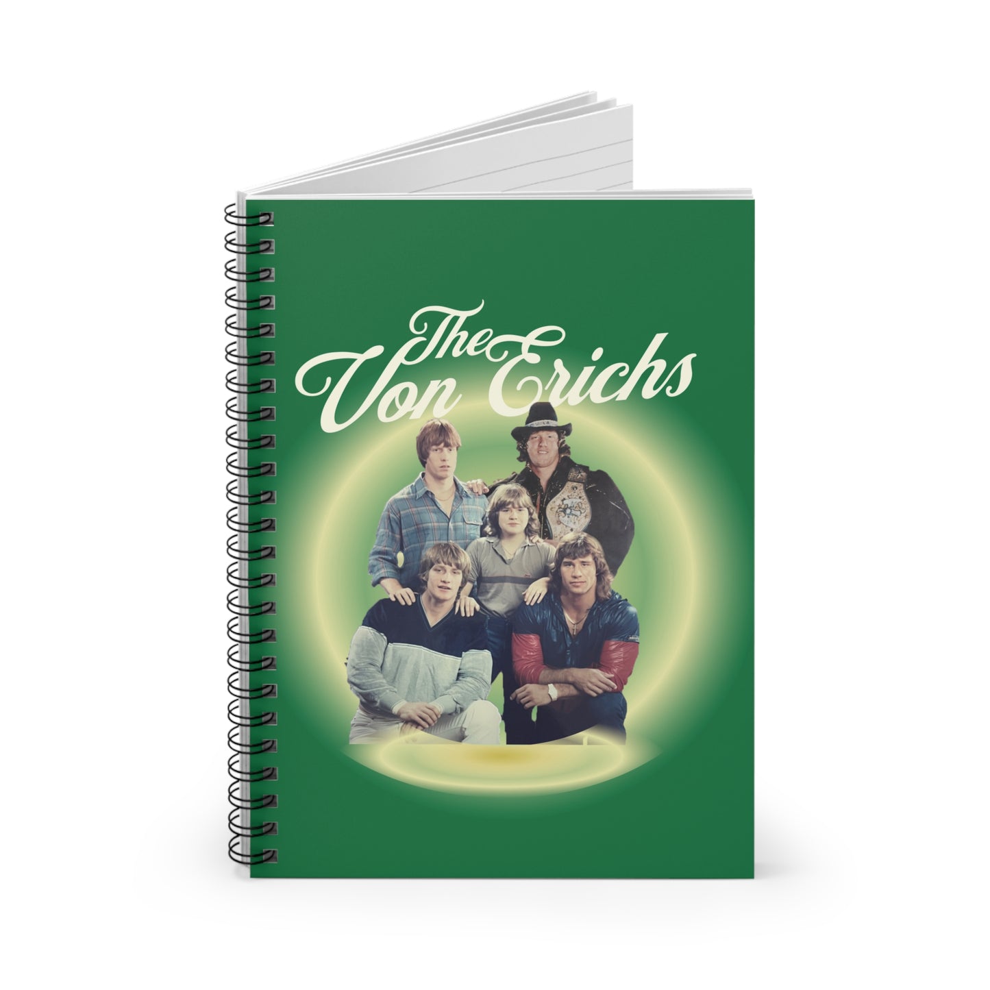 The Von Erich Brothers Spiral Lined Notebook