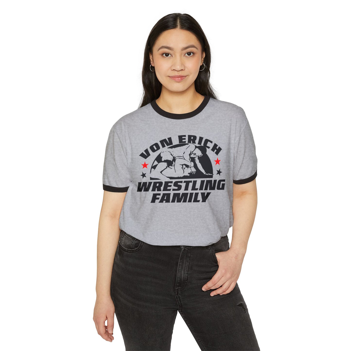 Vintage Von Erich Wrestling Family Logo Ringer T-Shirt