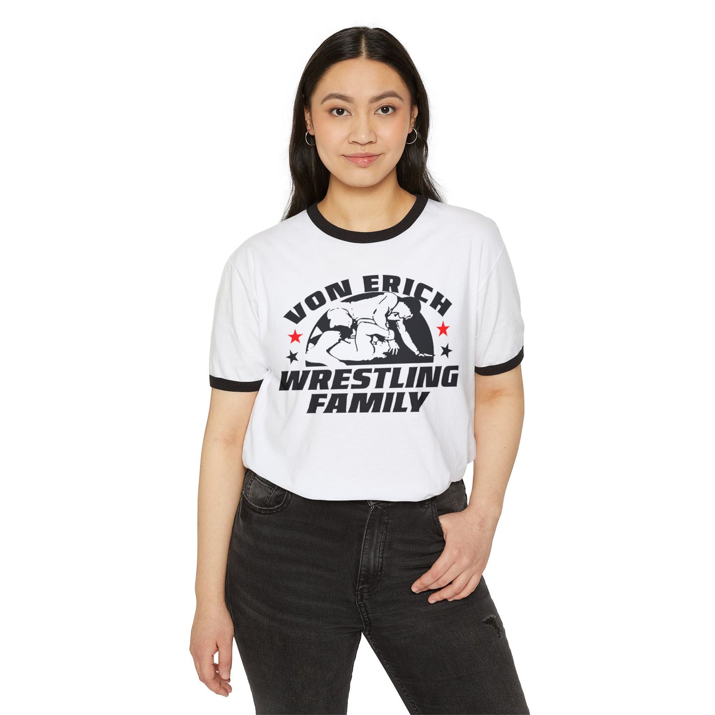 Vintage Von Erich Wrestling Family Logo Ringer T-Shirt