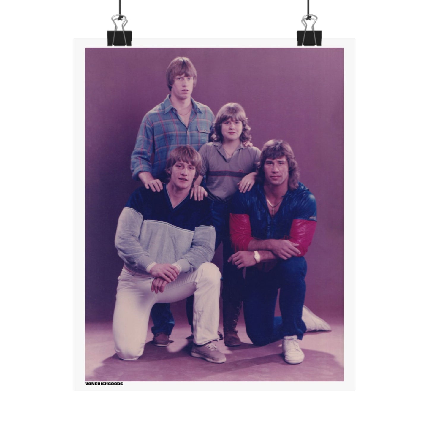 '84 Family Portrait 8x10 Print Reproduction