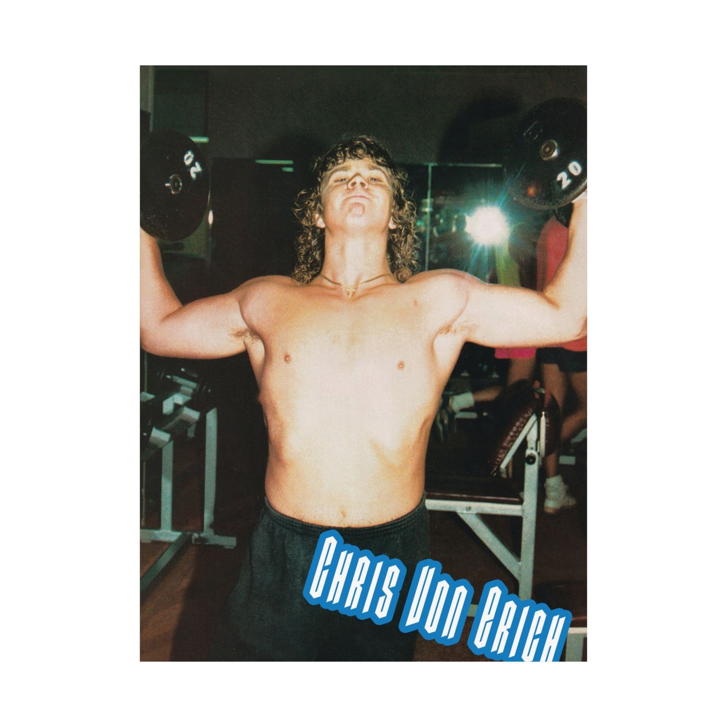 Chris Pumping Iron Poster