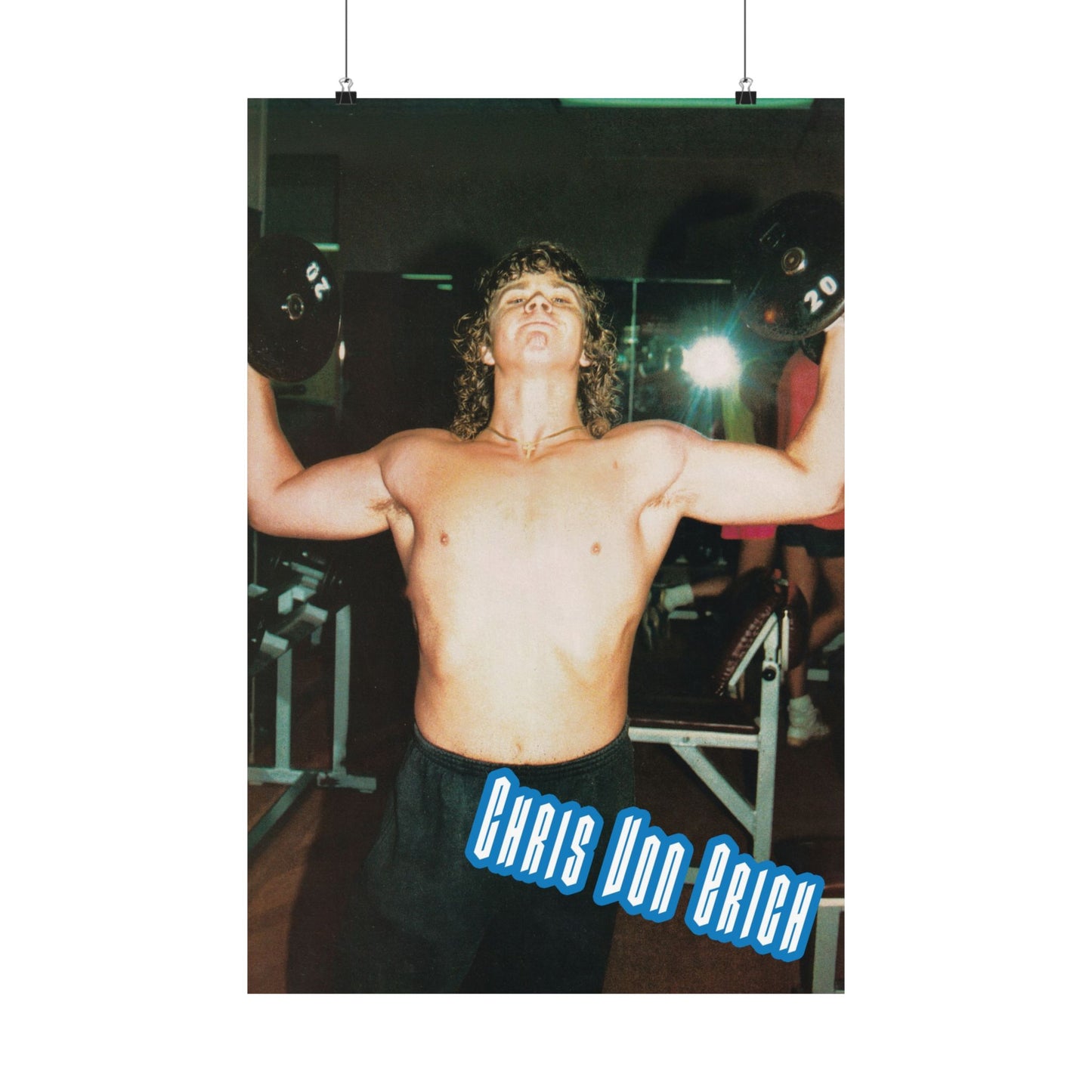 Chris Pumping Iron Poster