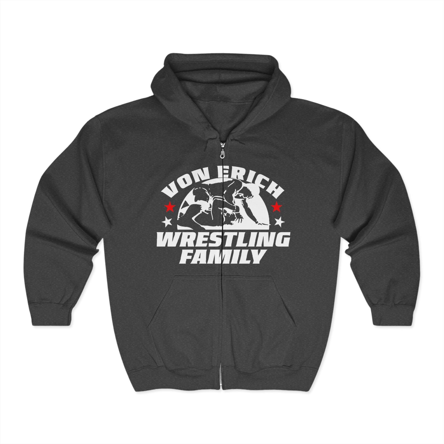 Von Erich Wrestling Family Zip Hoodie - Unisex Heavy Blend™ Sweatshirt