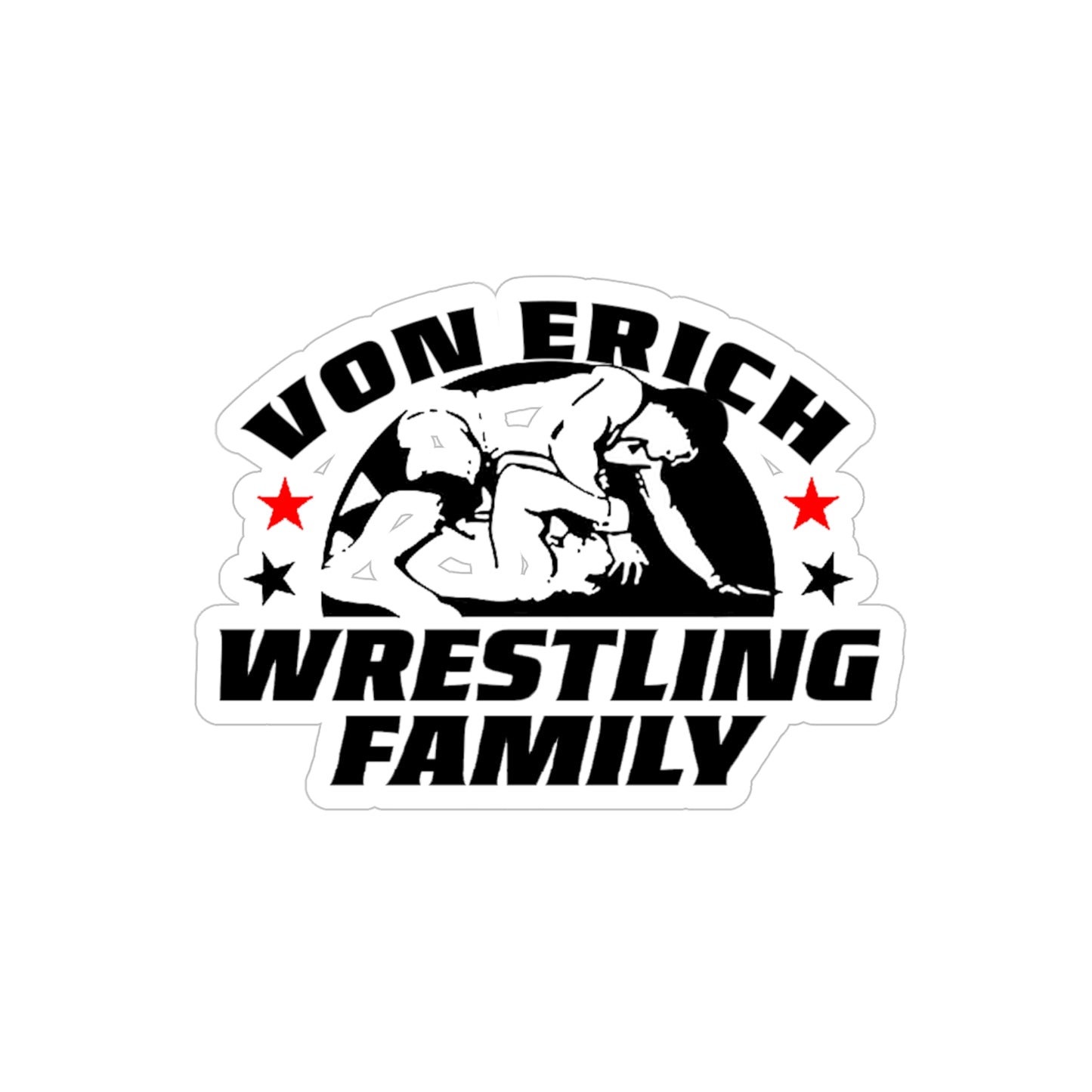 Transparent Von Erich Wrestling Family Logo Die-Cut Outdoor Sticker