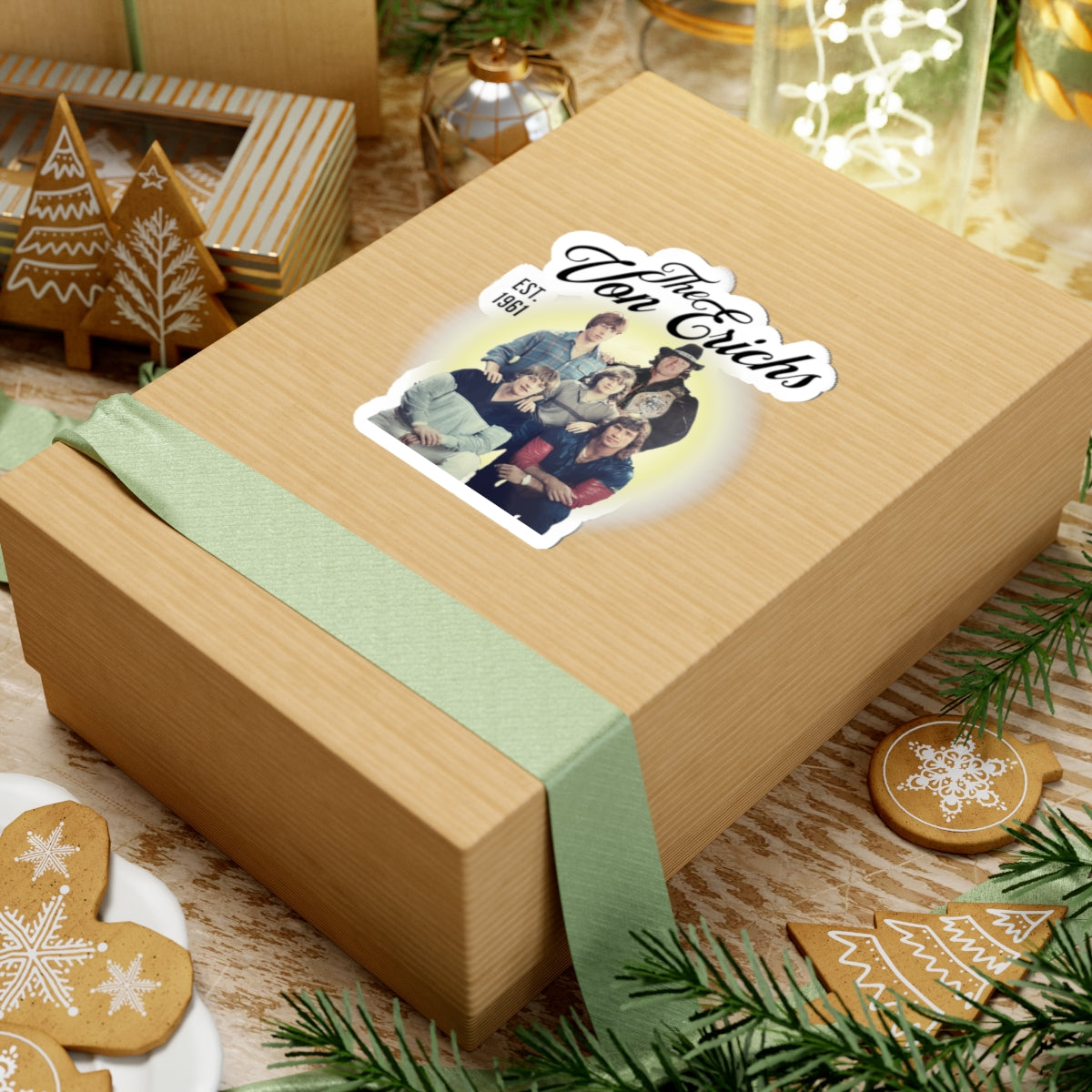 Kevin, David, Kerry, Mike & Chris Kiss-Cut Stickers