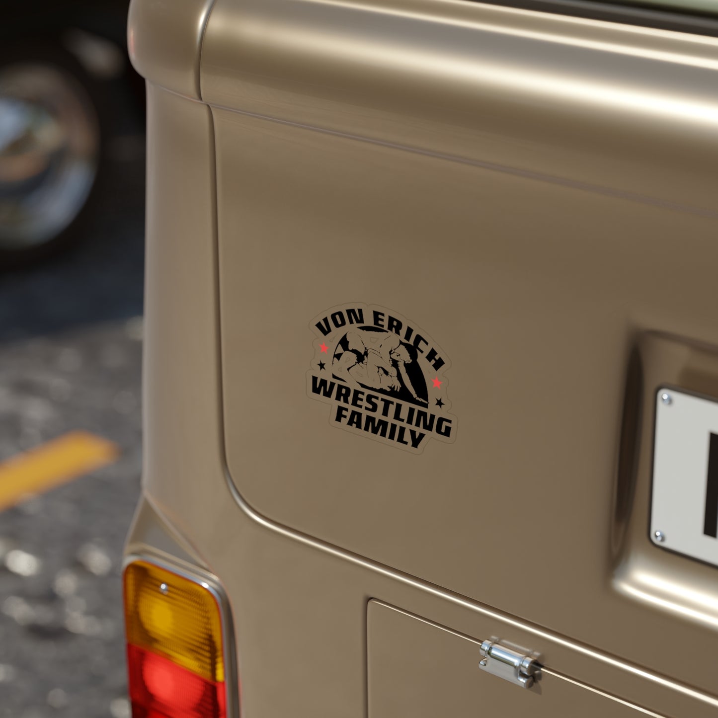 Transparent Von Erich Wrestling Family Logo Die-Cut Outdoor Sticker