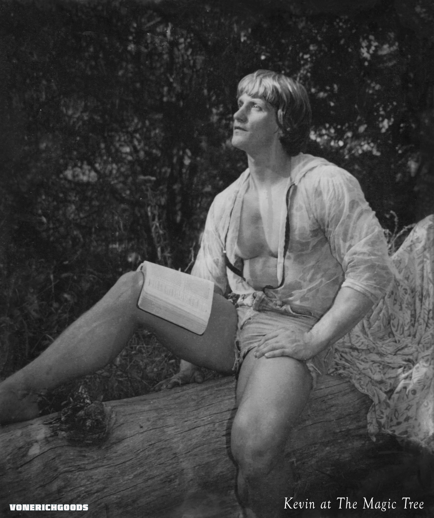 Autographed / Signed Kevin Von Erich Kevin At The Magic Tree 8x10