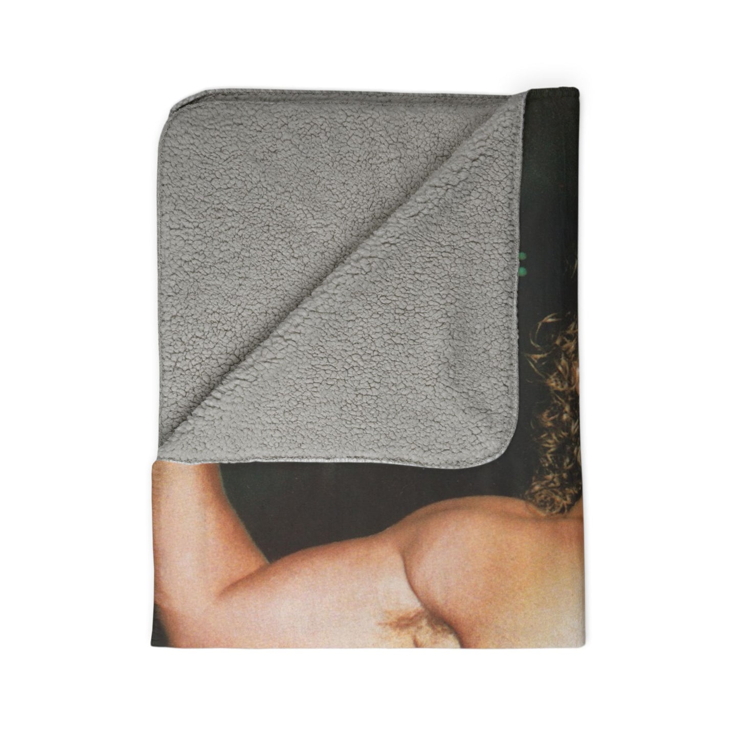 Chris Pumping Iron Sherpa Blanket