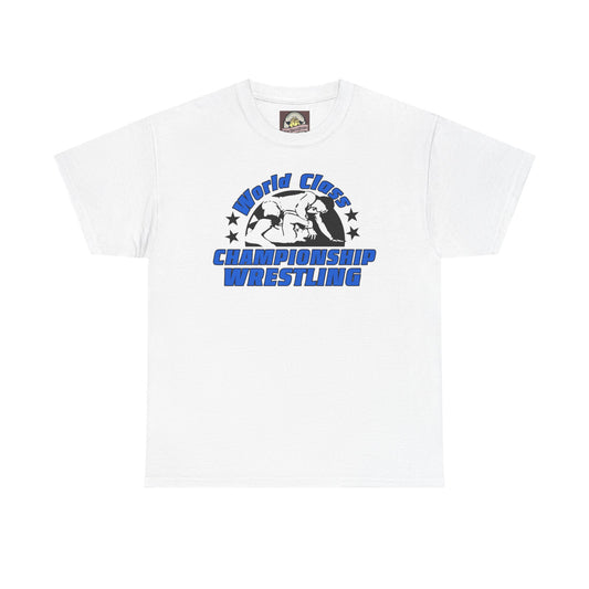 WCCW Classic Tee White & Blue