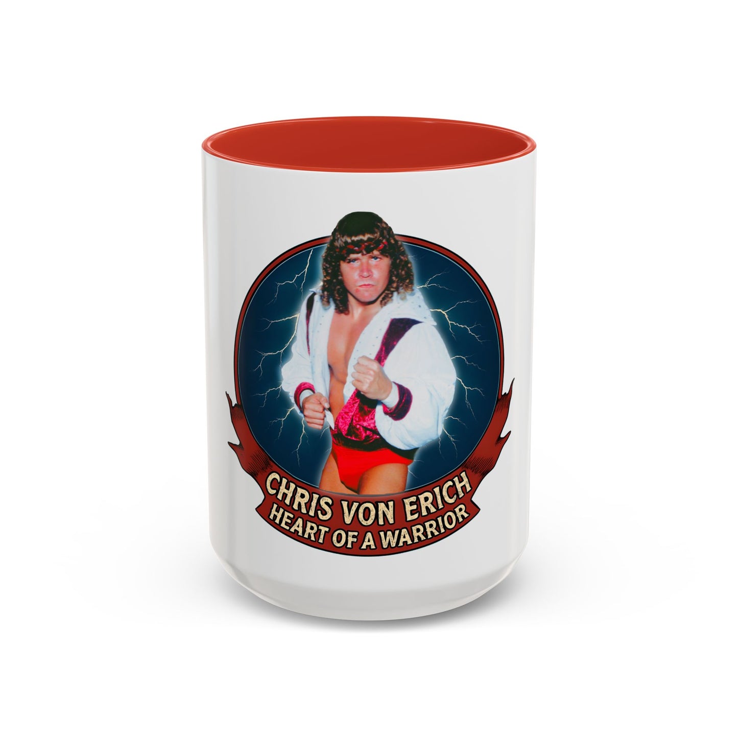 Chris Von Erich Heart Of A Warrior Coffee Mug (15oz)