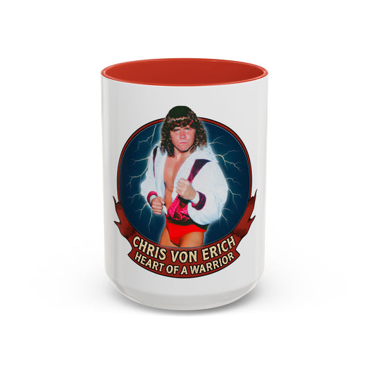 Chris Von Erich Heart Of A Warrior Coffee Mug (15oz)