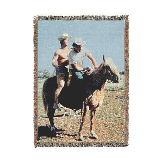 Kevin & David Cowboys Woven Blanket