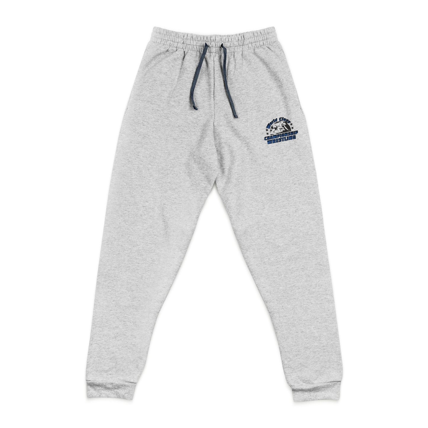 Embroidered Logo WCCW Unisex Joggers - Heather Gray