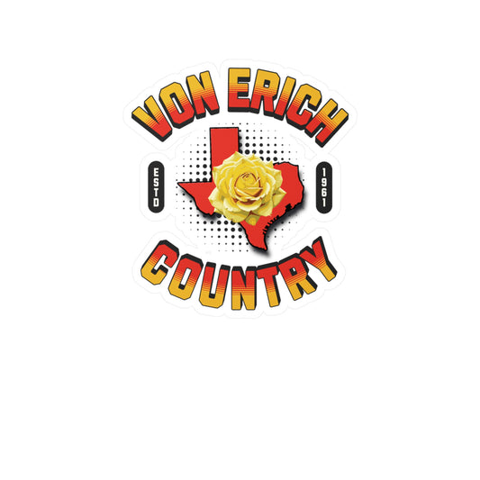 Von Erich Country Vinyl Sticker