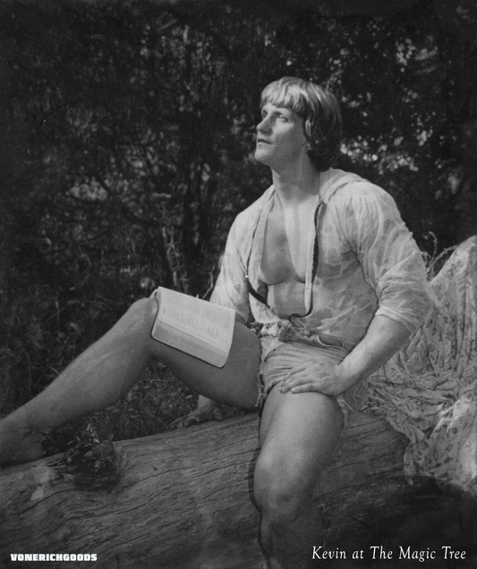 Autographed / Signed Kevin Von Erich Kevin At The Magic Tree 8x10